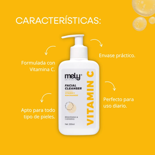 Limpiadores Faciales Mely 205ml Vitamin C