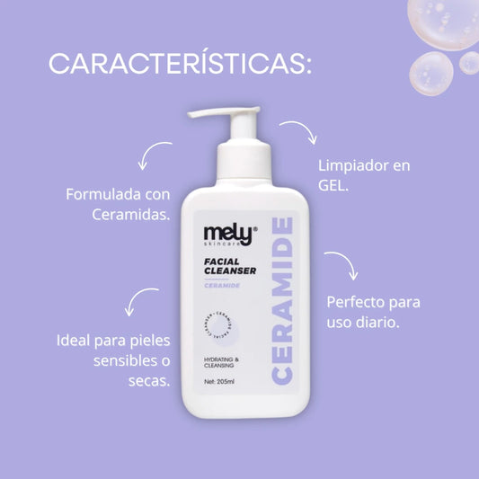 Limpiadores Faciales Mely 205ml Ceramide