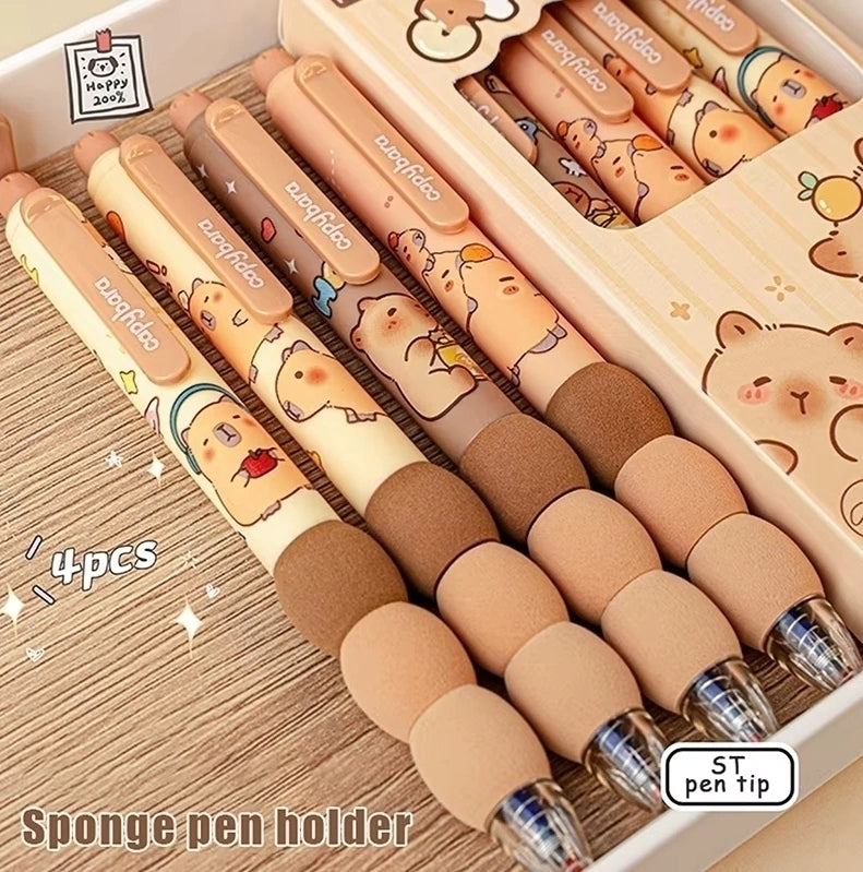 Set boligrafo x4pcs Capybara