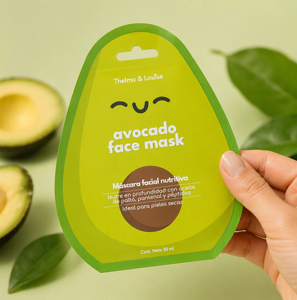 Mascarilla De Tela Con Aceite De Palta Nutritiva