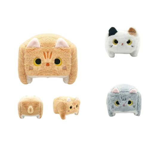 Peluche Gato Cuadrado Kawaii
