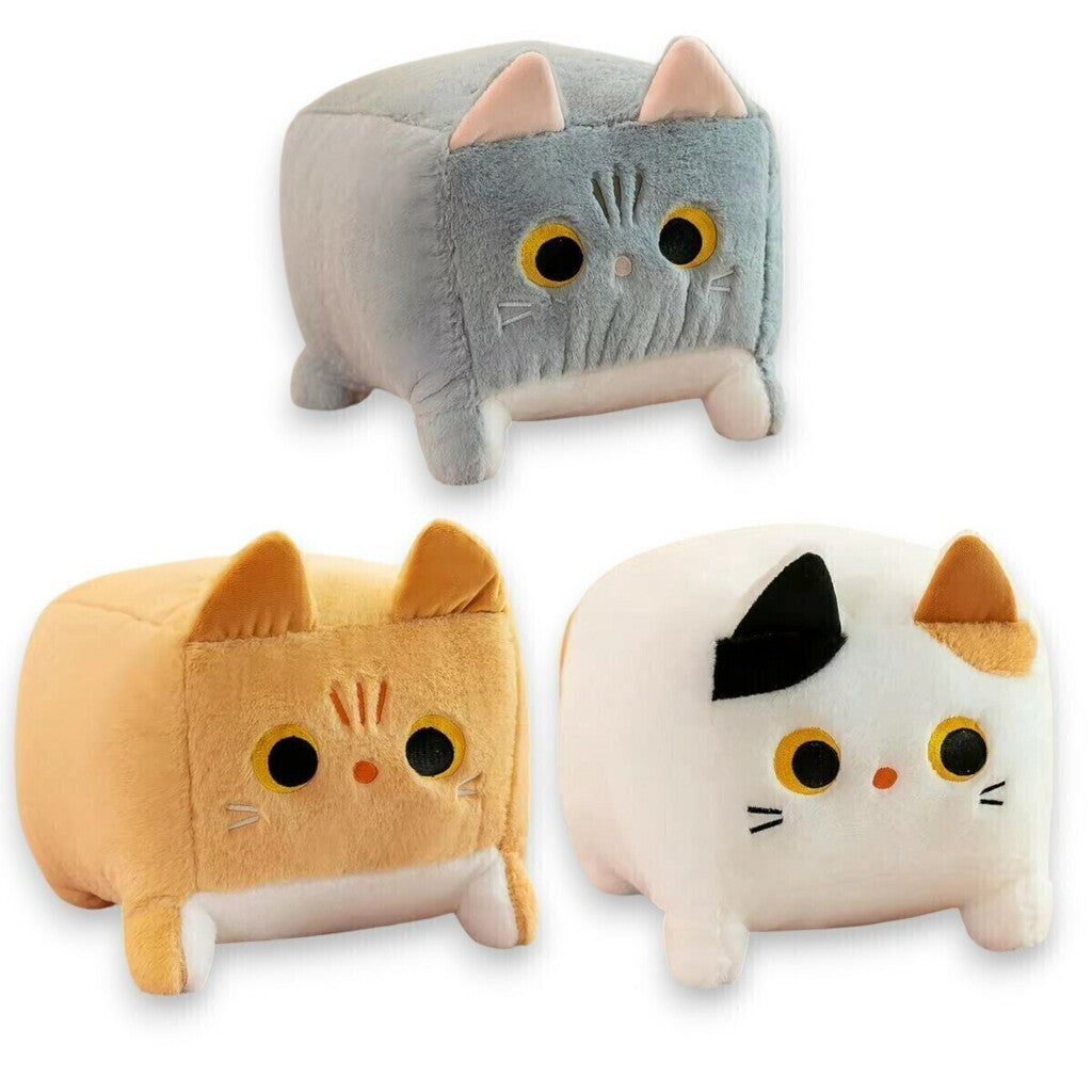 Peluche Gato Cuadrado Kawaii