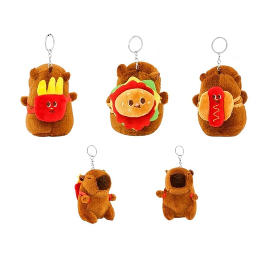 Llavero Peluche Capybara Bag Fastfood