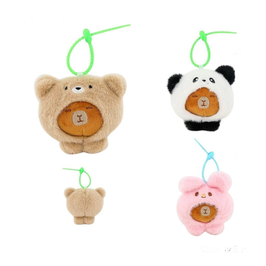 Llavero Cabeza Capybara Disfraz