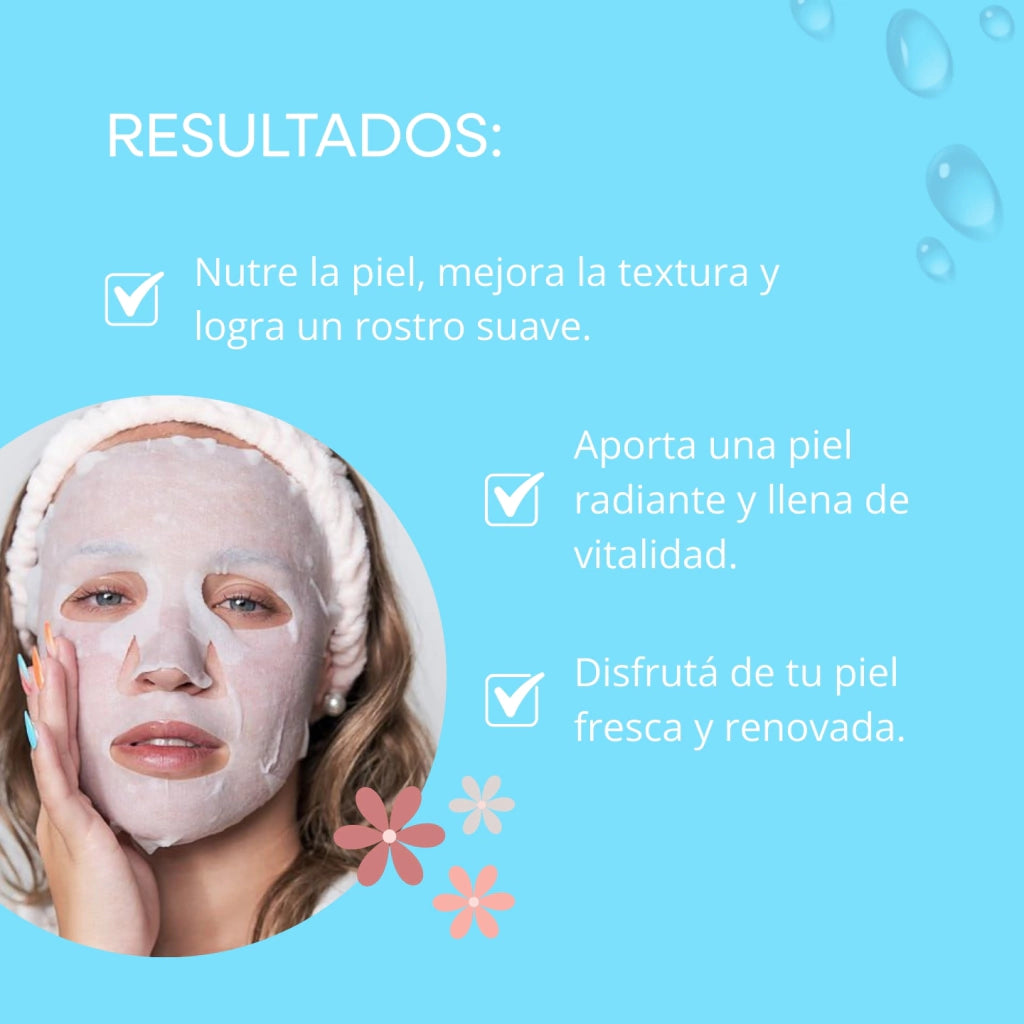 MASCARILLA FACIAL CON EXTRACTO DE AVOCADO, NIACINAMIDA Y MANTECA DE KARITÉ