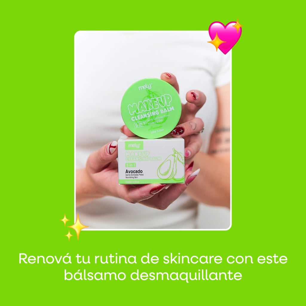 Balsamo Limpiador Exfoliante 5en1 Mely Avocado