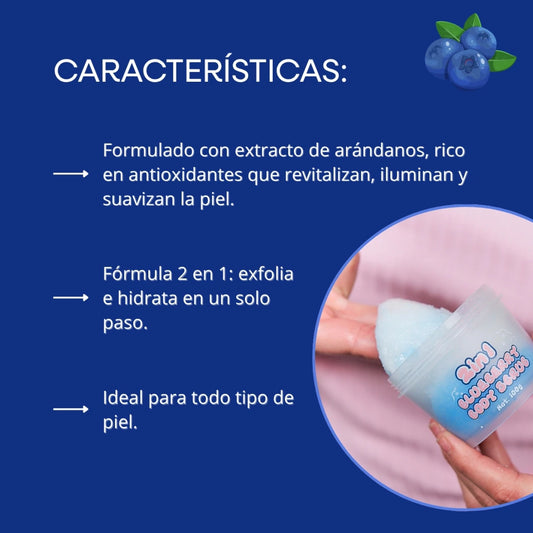 Exfoliante Corporal 2en1 Mely Blueberry