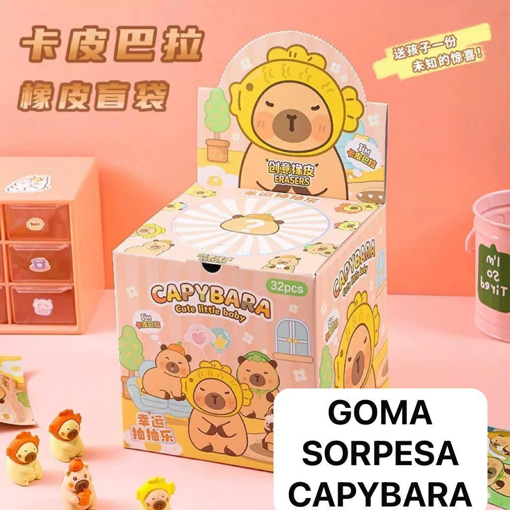 GOMA DE BORRAR SORPRESA CAPYBARA