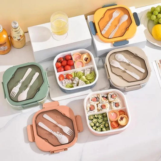 Tupper Cuadrado LUNCH BOX con Cubiertos