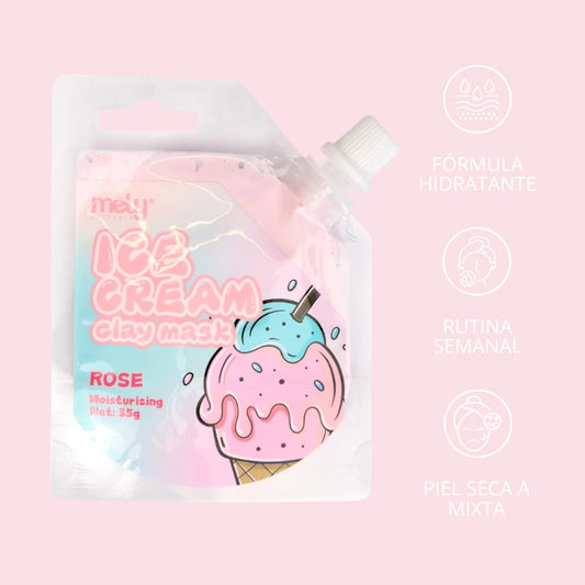 Mascarilla de Arcilla Ice Cream Rose
