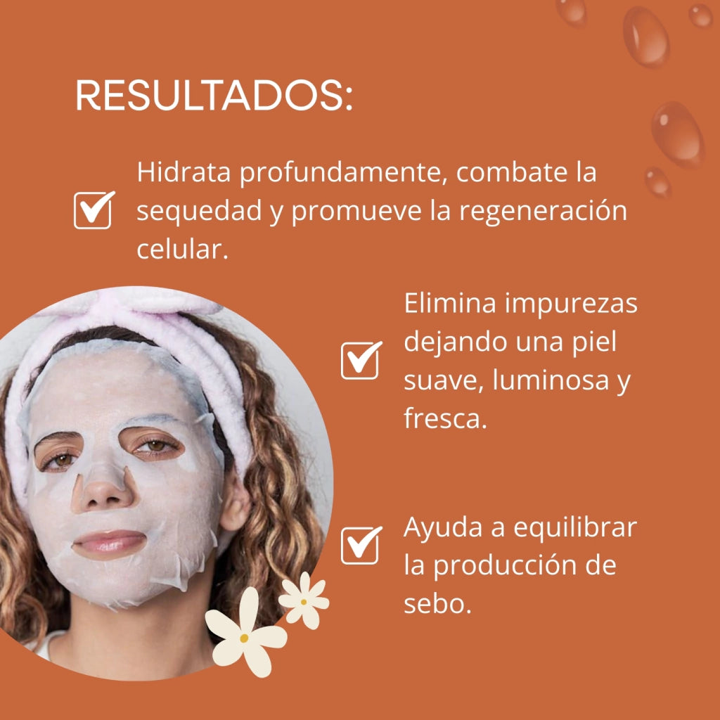 MASCARILLA FACIAL CON ACEITE DE JOJOBA Y CAFÉ
