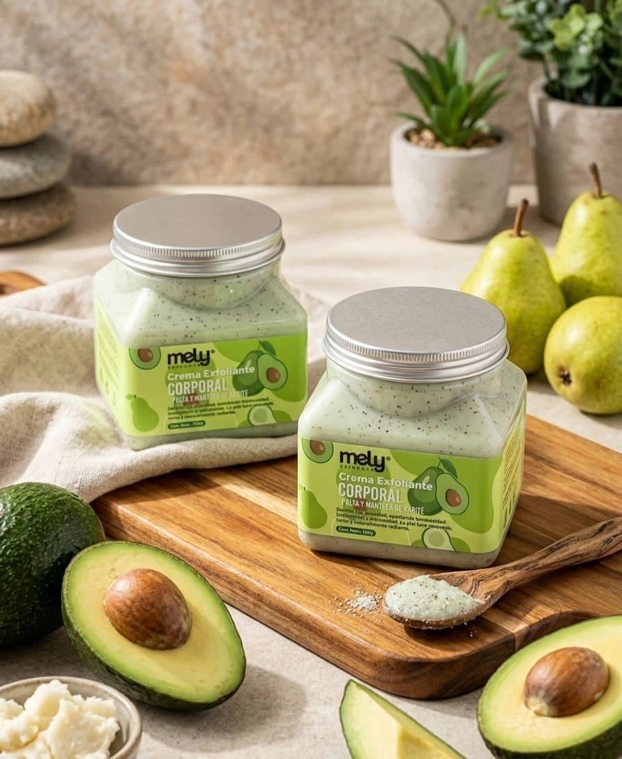 EXFOLIANTE CORPORAL PALTA Y MANTECA DE KARITE