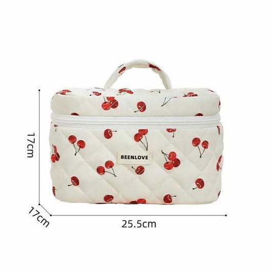 NECESER PUFF PORTACOSMETICOS CHERRY SECRET