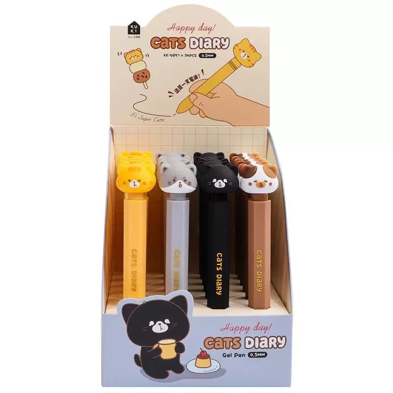 Boligrafo Gatito Con Protector x caja 24u