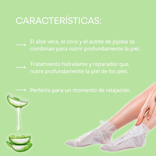 MASCARILLA PARA PIES CON ALOE VERA COCO Y ACEITE DE JOJOBA MELY
