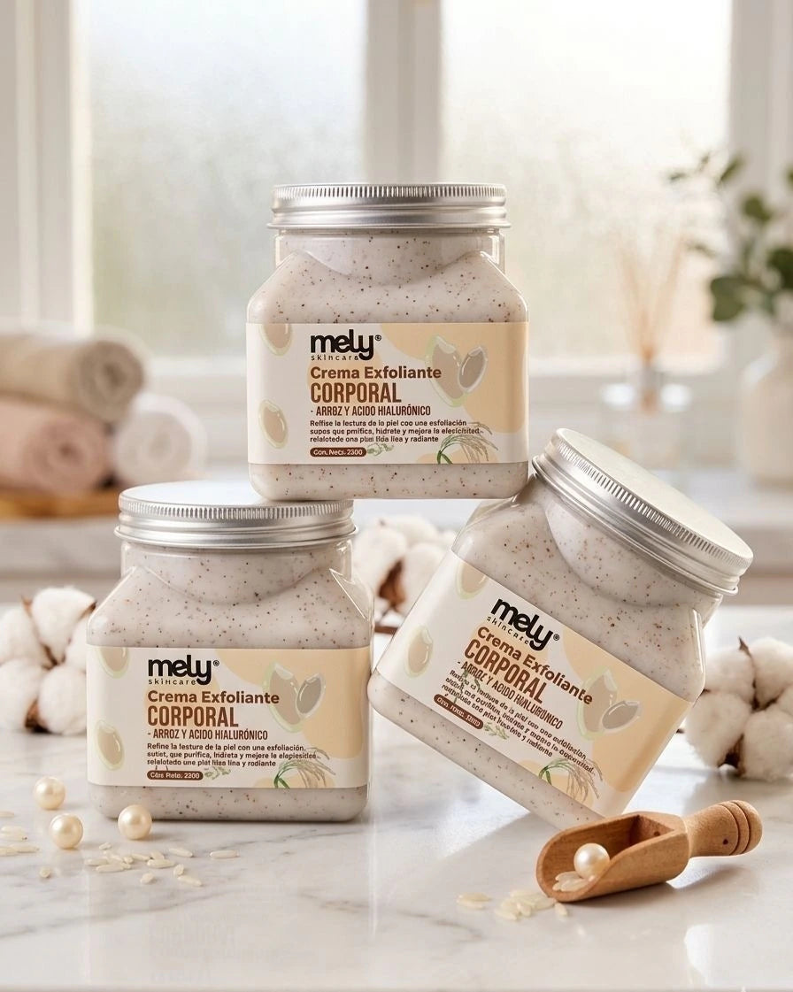 EXFOLIANTE CORPORAL ARROZ Y ÁCIDO HIALURONICO