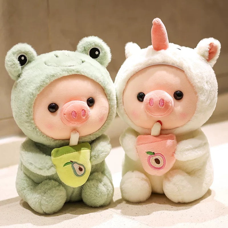 Peluche Chancho 25cm verde
