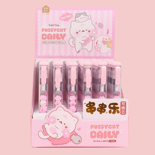 Boligrafo DIY desarmable Huellitas x caja 36u