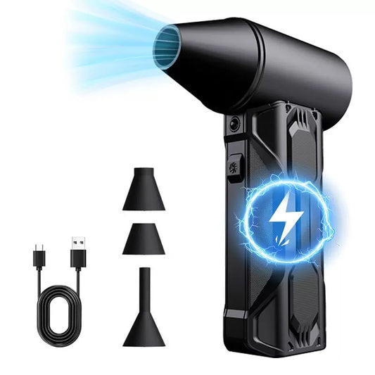 Mini soplador con motor de alta velocidad sin escobillas recargable de 130.000 RPM con Luz
