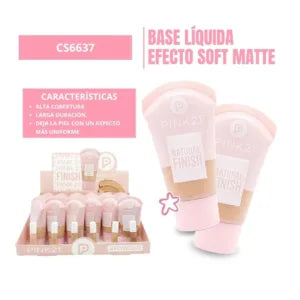 Base de maquillaje efecto soft matte Pink 21