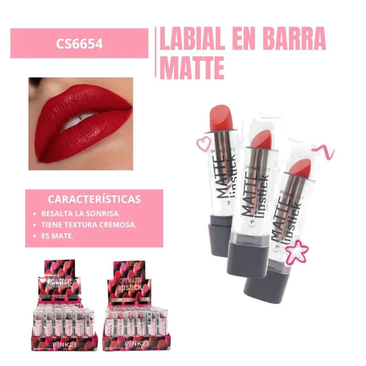 Labial Barra Intense Matte Waterproof Pink 21