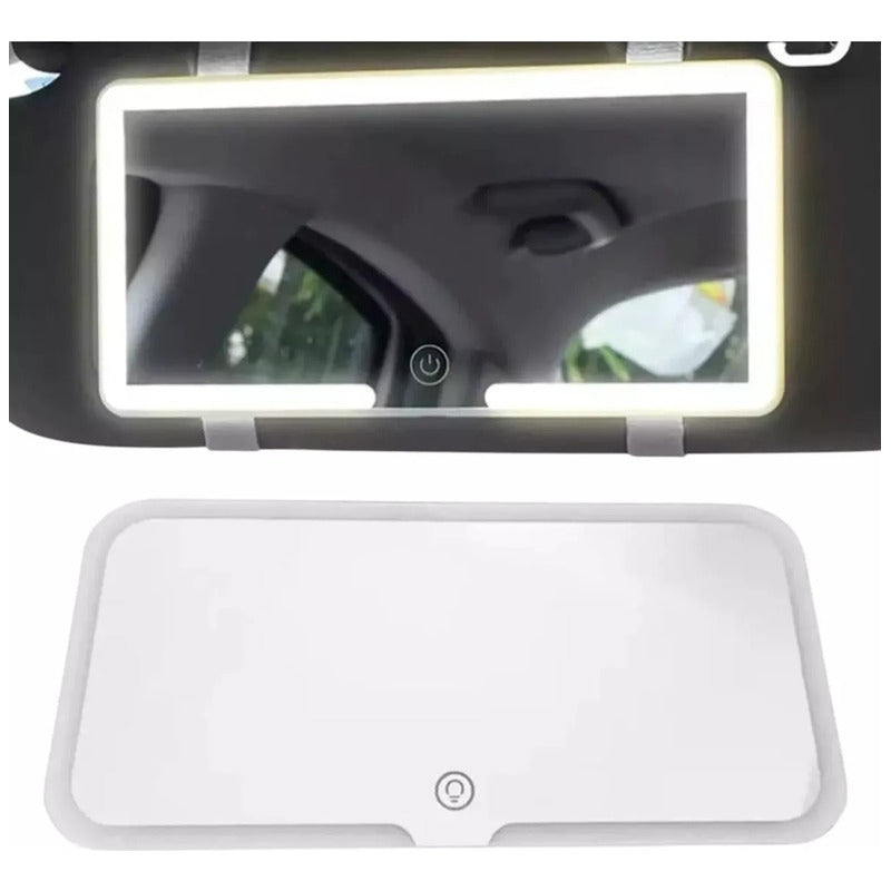 Espejo Con Luz Led Maquillaje Para Auto
