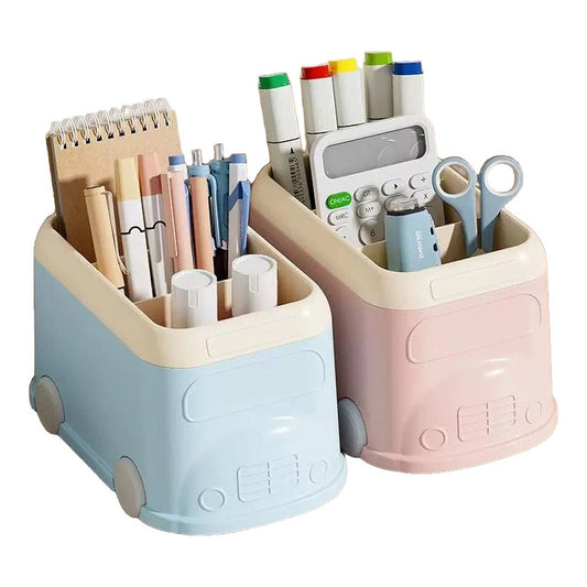 Organizador Escritorio Portalápices Vintage Rosa