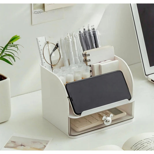 Organizador Escritorio Multiuso Con Deco Oso