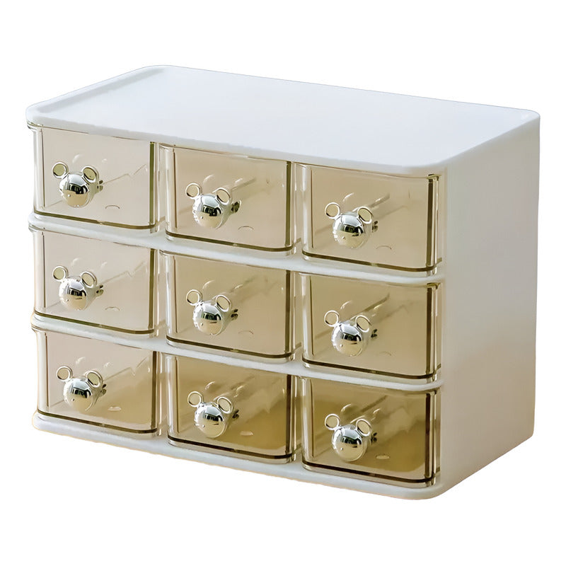 Organizador Escritorio Cajonera De 9 Cajones Deco Oso