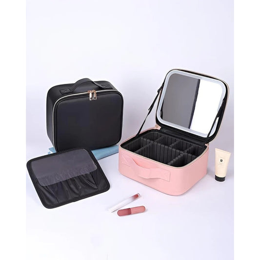 Organizador Portacosmetico Con espejo de LED