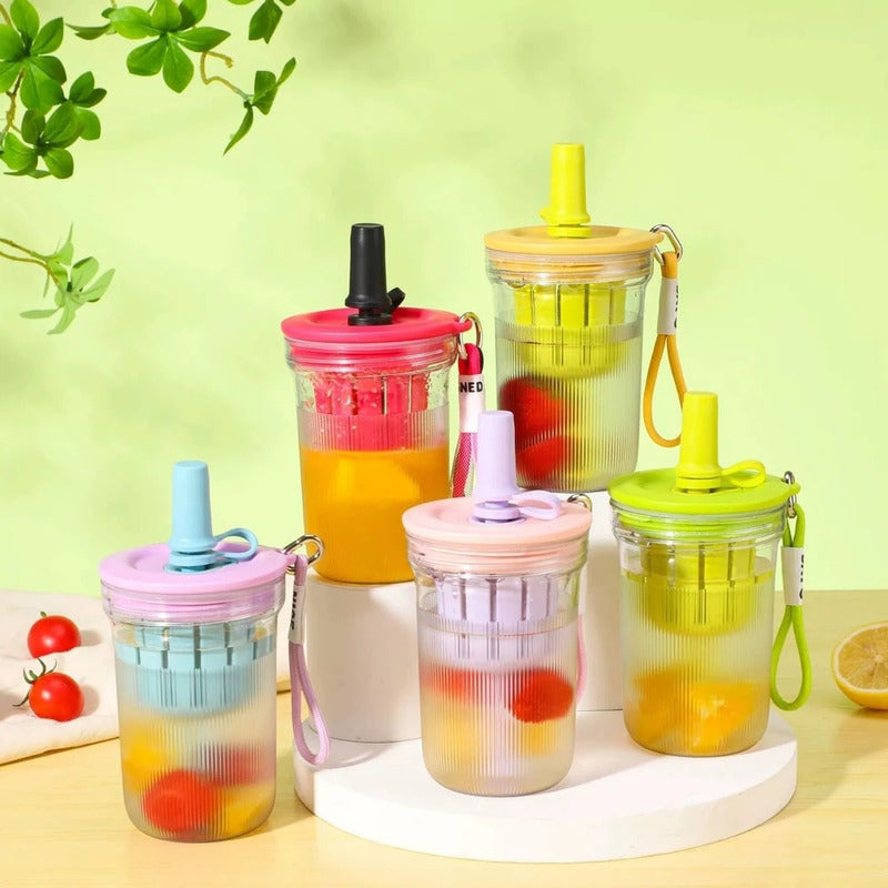 Vaso Acrílico Infusor 480ml Crema