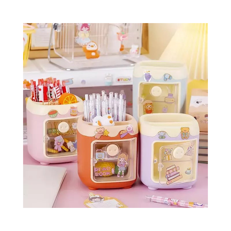 Porta Lapices Porky Cerdito Lapicero Organizador Kawaii