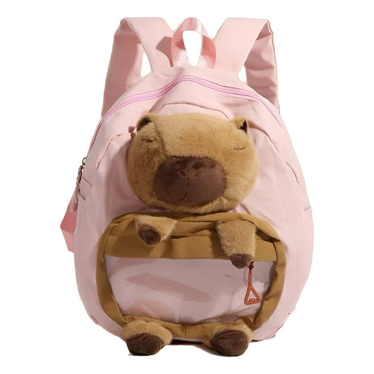 Mochila Escolar Capybara Rosa Capybara