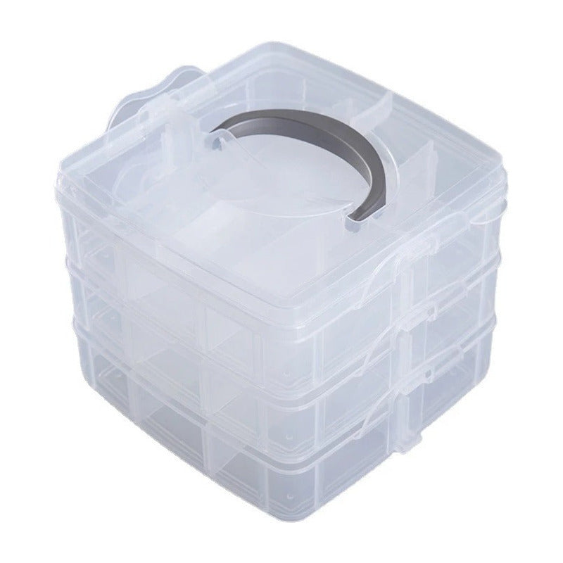 Caja Organizadora Tres Niveles Celeste
