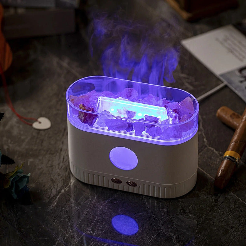 Humidificador Aromatizador Sal Himalaya Con Luz