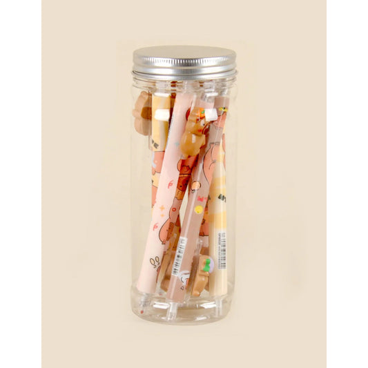 Tarro Boligrafo De Capybara X8u Surtido Negro