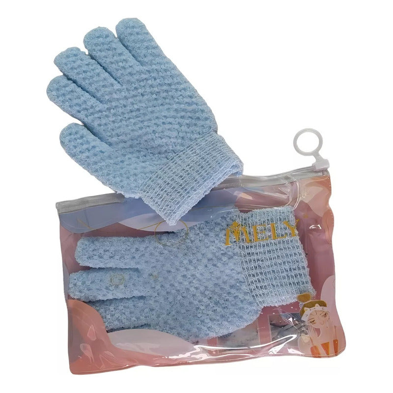 Par De Guantes Exofoliantes Corporales Baño Spa MELY