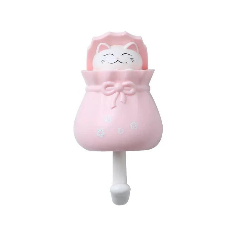 Portallaves Gancho Adhesivo Gatito