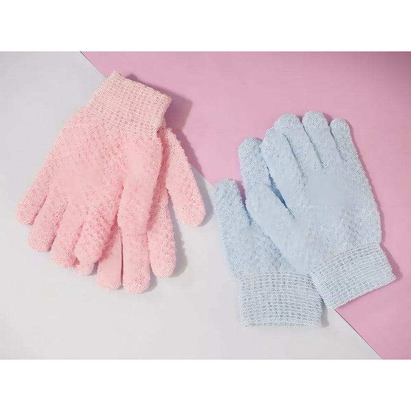 Par De Guantes Exofoliantes Corporales Baño Spa MELY