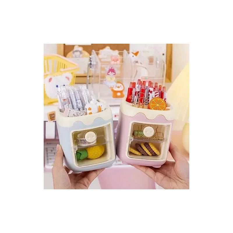 Porta Lapices Porky Cerdito Lapicero Organizador Kawaii