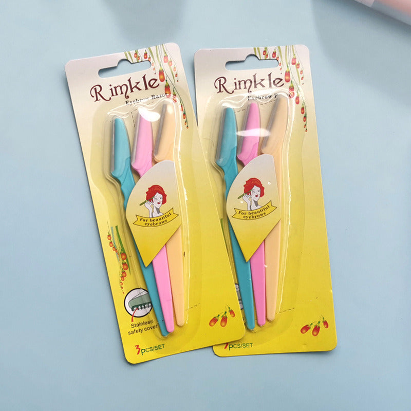 Perfilador Cejas X3 Tineke Navaja Quita Vello Facial Depilador Blister 3 Unidades
