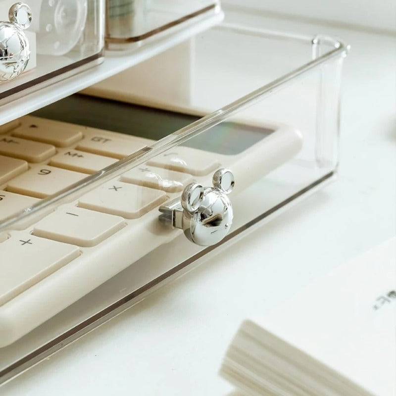Organizador Escritorio De 3 Cajones Con Deco Oso