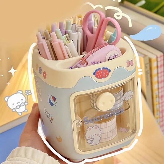 Porta Lapices Porky Cerdito Lapicero Organizador Kawaii
