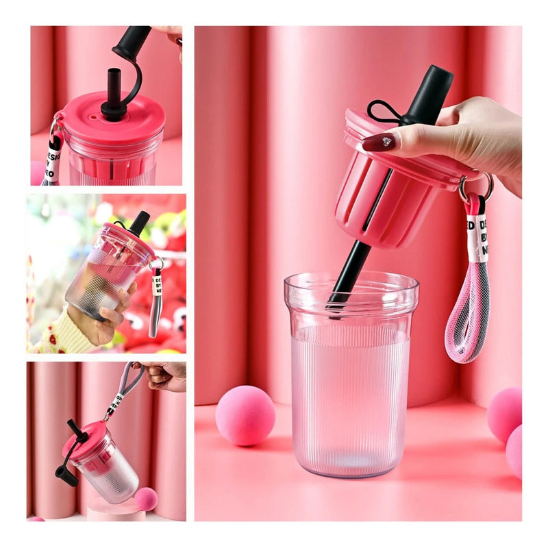 Vaso Acrílico Infusor 480ml Crema