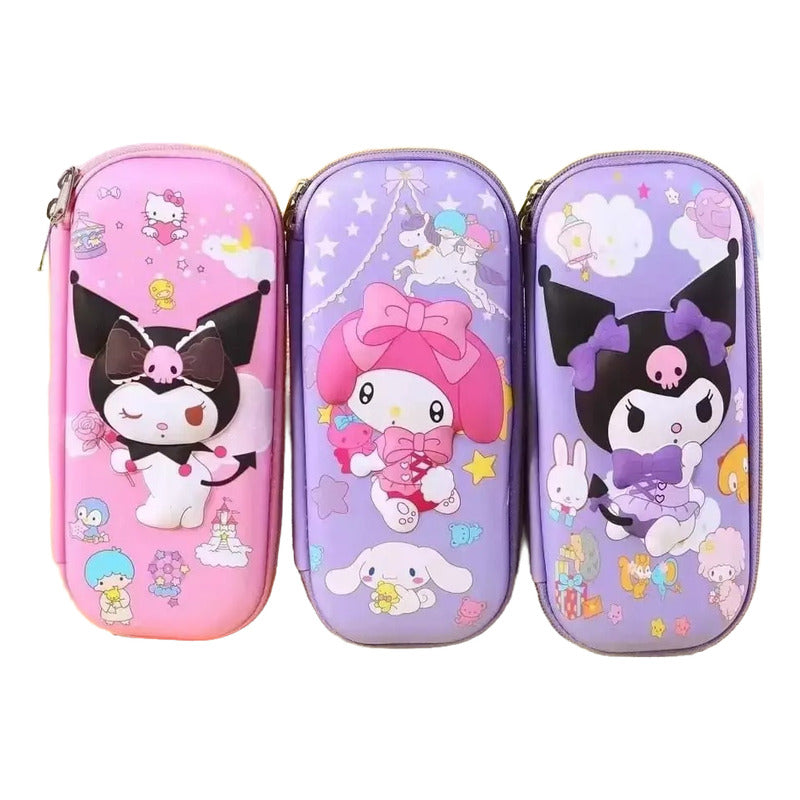 Cartuchera 3d Sanrio Kuromi Y Melody Lila Melody