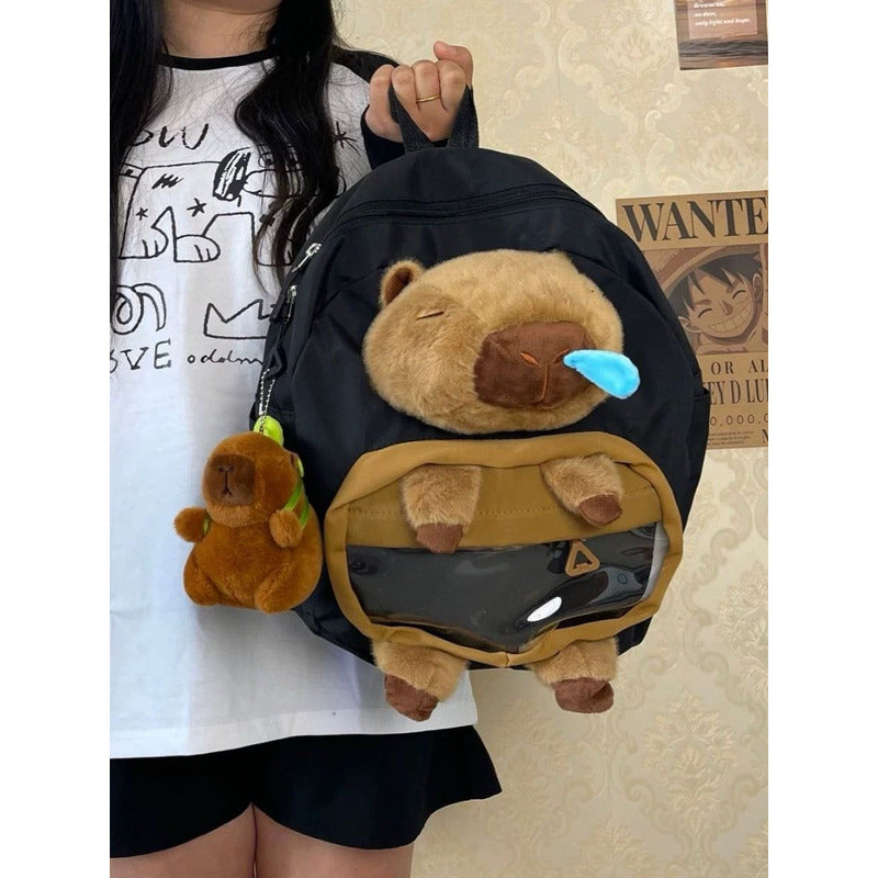Mochila Escolar Capybara Blanco Capybara