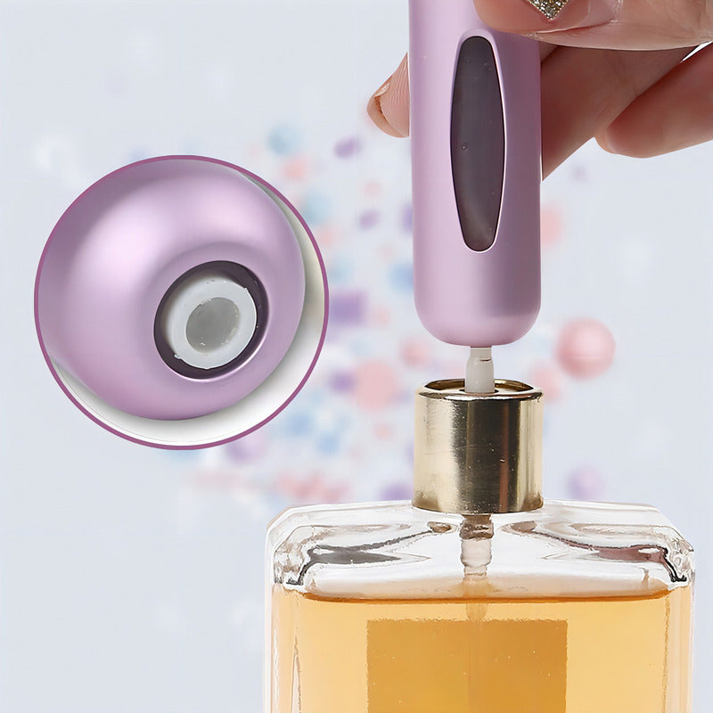 Mini Perfumero Portátil Recargable 5ml Atomizador Colores