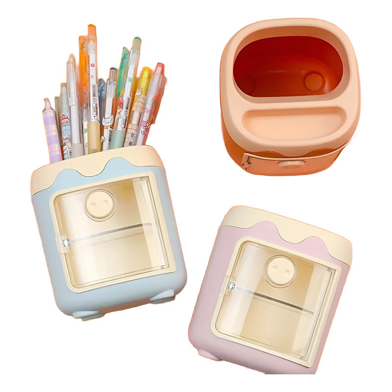 Porta Lapices Porky Cerdito Lapicero Organizador Kawaii