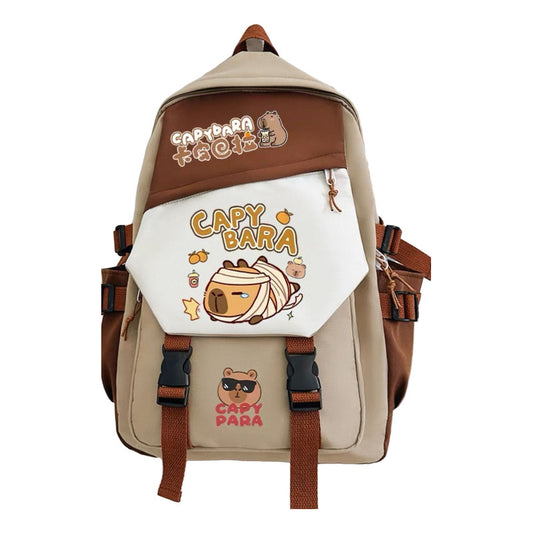Mochila Escolar Capybara Marrón Capybara