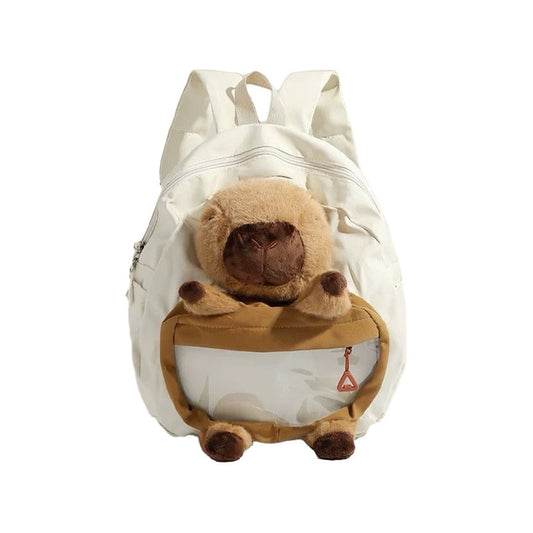 Mochila Escolar Capybara Blanco Capybara